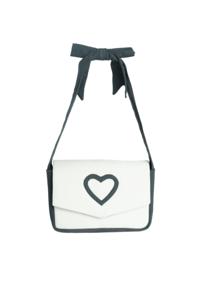 VALENTINE CLUTCH CHARCOAL