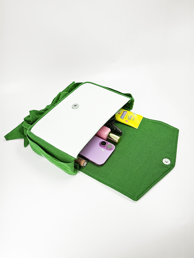 VALENTINE CLUTCH GREEN - Rizir