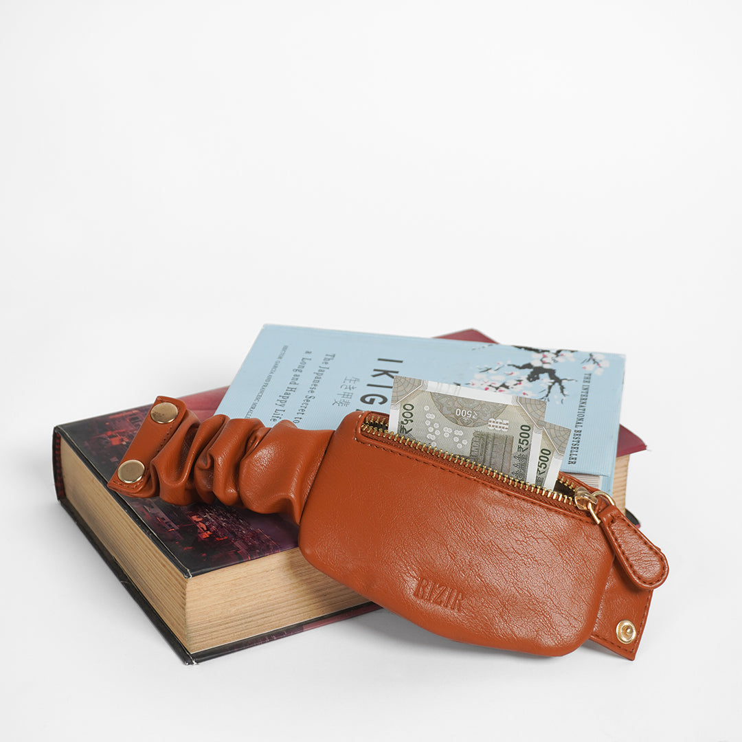 BFF WRIST BAG- BROWN - Rizir