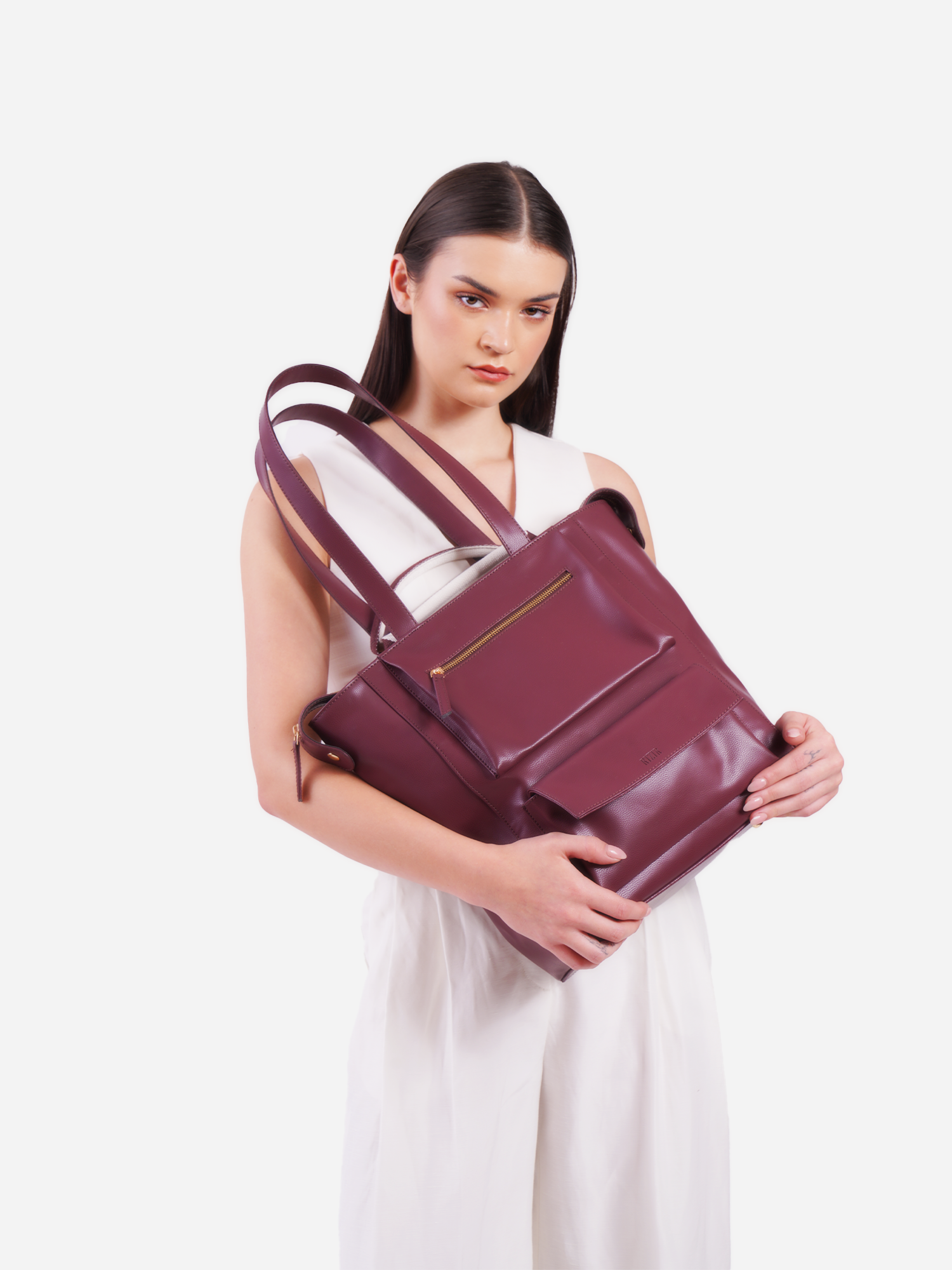 ELYSIAN TOTE BAG-WINE - Rizir